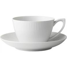 Royal Copenhagen White Fluted Tekopp, Kaffekopp 28cl
