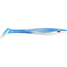 4 Fiskedrag Strike Pro Pig Shad Jr 15cm Blue Pearl 4-pack