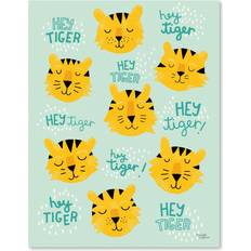 Turkosa Tavlor & Posters Michelle Carlslund Hey Tiger Poster 30x40cm