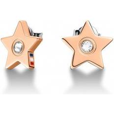 Tommy Hilfiger Star Earrings - Rose Gold/Transparent