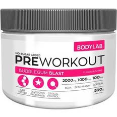 Bodylab Pre Workout Bodylab Pre Workout Bulbblegum Blast 200g