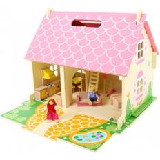 Bigjigs Dukker & Dukkehus Bigjigs Heritage Playset Blossom Cottage