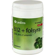 Ledins Vitaminer & Kosttillskott Ledins B12+Folsyra 60 st