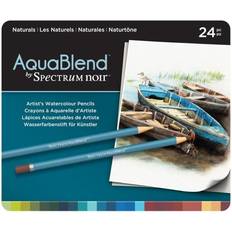 Multicoloured Aquarelle Pencils Spectrum Noir AquaBlend Watercolour Pencils Naturals 24-pack