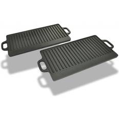 Grill Plate Cast Iron Rever Set of 2 50127