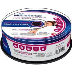 Optical Storage MediaRange CD-R White 700MB 12x Spindle 25-Pack Wide Inkjet