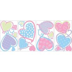 Hjerter Indretningsdetaljer RoomMates Hearts Wall Decals