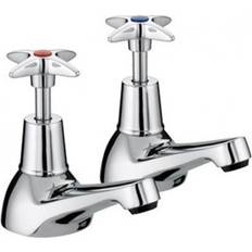 Pillar Mounted Bath Taps & Shower Mixers Bristan 5412 VAX 3/4 C Chrome