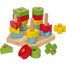 Jouets empilables Eichhorn Pilliers à palette, Jeu d''adresse