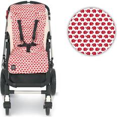 Red Seat Liners Outlook Cotton Pram Liner Elephants