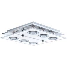Stainless Steel Ceiling Flush Lights Eglo Cabo 30932 Ceiling Flush Light