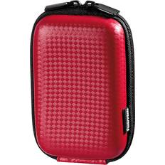 Rood Camera tassen Hama Fototas Hardcase Carbon Style 60H Zwart