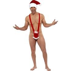 Smiffys Costume da Borat Mankini Babbo Natale per uomo