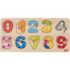 Knob Puzzles Goki Learn to Count 10 Pieces