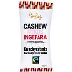 Cashew nødder Smiling Cashew Kokos-Ingefær 50g