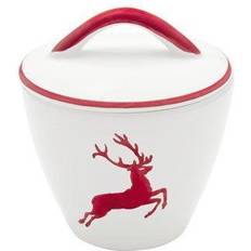 Red Sugar Bowls Gmundner Deer Ruby Sugar bowl 9cm