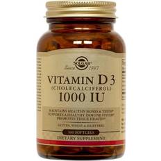 Vitamin d3 solgar Solgar Vitamin D3 (Cholecalciferol) 1000iu 100 stk