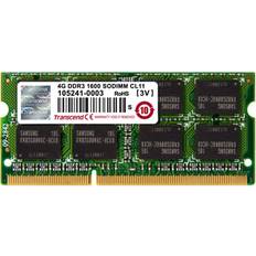 Transcend JetRam 4GB DDR3 SODIMM módulo de memoria 1333 MHz