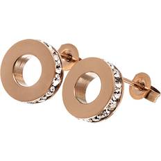 Edblad Isa Earrings - Rose Gold/Transparent