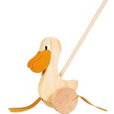 Vogel Baby speelgoed Goki Pelican Push Along Animal WP006