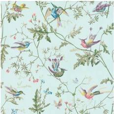 Cole & Son Hummingbirds Wallpaper Archive Anthology Blue multi-colour 100/14069 Roll