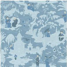 Bleu Papiers peints Cole & Son Tapete Chinese Toile von Blue bleu