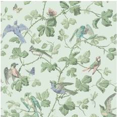 Cole & Son Tapete Winter Birds von Duck Egg verde/blu/blu chiaro