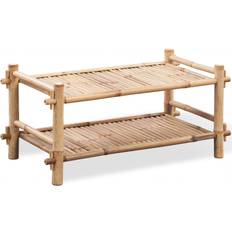 vidaXL Skohylde i bambus med 2 hylder Skostativ 80x36cm