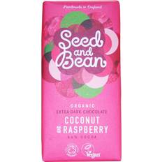 Organic Coconut & Raspberry Extra Dark Chocolate Bar
