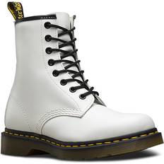 44 - Blanc Bottines en Dentelle Dr. Martens 1460 Smooth Leather Lace Up Boots - White