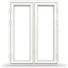 NorDan Parquet Tanum Aluminium Sidohängt fönster 3-glasfönster 100x50cm