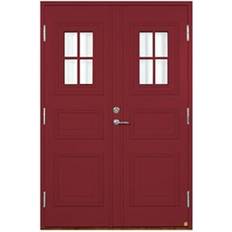 H - Röd Dörrar Leksandsdörren Rönnäs Ytterdörr Klarglas S 4050-R H (140x200cm)