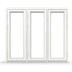 Tanum FS+FS+FS:16x13 Aluminium Sidohängt fönster 3-glasfönster 160x130cm