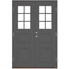 Leksandsdörren Siljansnäs Ytterdörr Klarglas S 6000-N V (130x200cm)