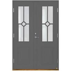 Leksandsdörren Brenäs Ytterdörr Klarglas S 6000-N V (150x210cm)