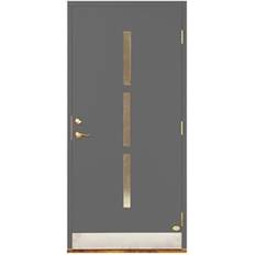 Leksandsdörren Romma Ytterdörr Klarglas S 6000-N V (90x200cm)