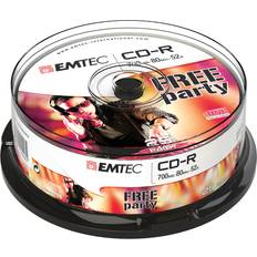 Emtec ECOC802552CB, CD-R, 700 MB, 52x, Scatola per torte