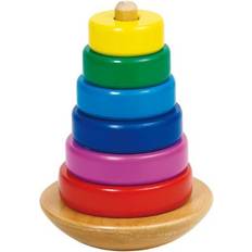 Goki Vauvalelut Goki Wooden Stacking Tower Color 8pcs