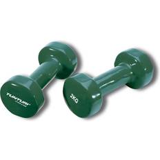Tunturi vinyl halters, gewicht 2 kg groen