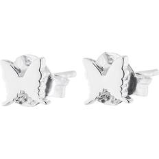 Petite Papillion Earrings - Silver