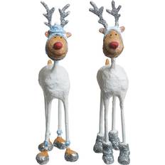 Vita Julpynt Medusa Copenhagen Mr & Mrs Rudolf 2007 White Julpynt 17cm 2st