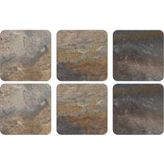 Pimpernel Earth Slate Glasunderlägg 6st