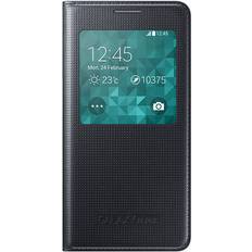 Silbrig Klapphüllen Samsung S View Cover (Galaxy ALPHA)