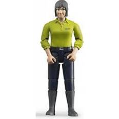 Bruder Figuras de Juguete Bruder Figurita Mujer morena con camisa verde y pantalón azul oscuro Escala: 1/16 Figuras BRU60405