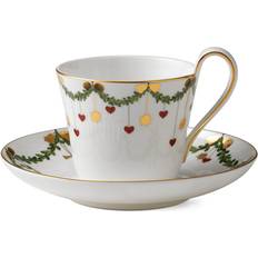 Royal Copenhagen Star Fluted Christmas Coffee Cup 8.115fl oz