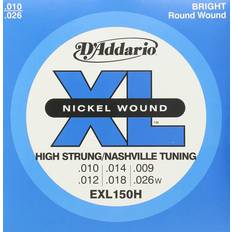 Accessoires Musicaux D'Addario EXL150H, High-Strung/Nashville Tuning, 10-26 Jeu guitare électrique