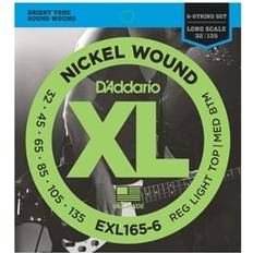 Accessoires Musicaux D'Addario EXL165-6 Jeux de 6 cordes basses