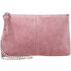 Pieces Suede Crossbody Bag - Pink