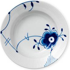 Hand Painted Soup Plates Royal Copenhagen Blue Fluted Mega Soup Plate 6.7"