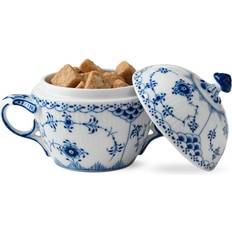 Handmålade Sockerskålar Royal Copenhagen Blue Fluted Half Lace Sockerskål